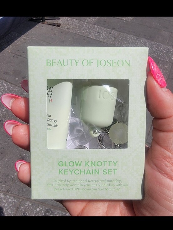 Beauty Of Joseon Other - Beauty of Joseon SPF 30 Dayscreen Glow Knotty Keychain Set - Mint Green